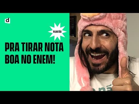 Thumbnail da aula: 5 dicas para estudar português e aumentar sua nota no Enem 2020 | PLANTÃO