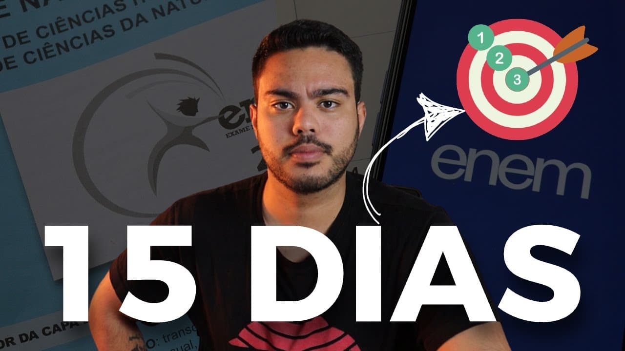 Thumbnail: faça isso se não estudou nada para o enem...