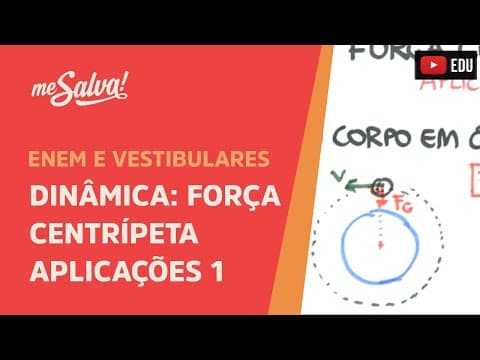 Thumbnail da aula: Força Centrípeta: Exemplo 1 | ENEM e Vestibulares | Me Salva!