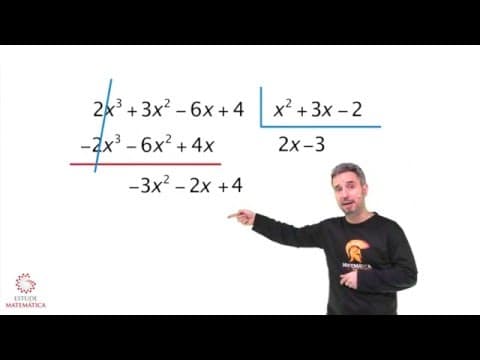 Thumbnail da aula: ⏳ EM 3 MINUTOS: divisão de polinômios pelo MÉTODO DA CHAVE