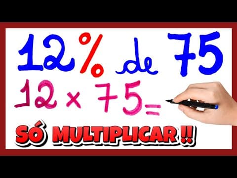 Thumbnail da aula: PORCENTAGEM SEM CORTAR ZERO!!!  VOCÊ NÃO PRECISA DE MACETES!!!