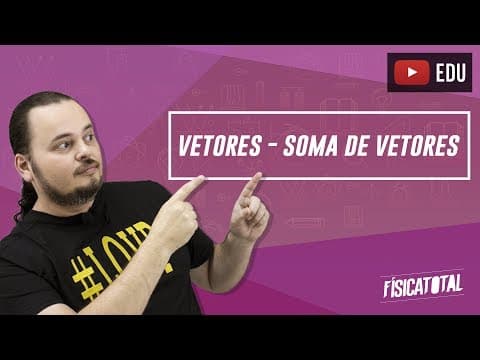 Thumbnail da aula: Operações com versores | adição | vetor resultante | Física em Questões 017