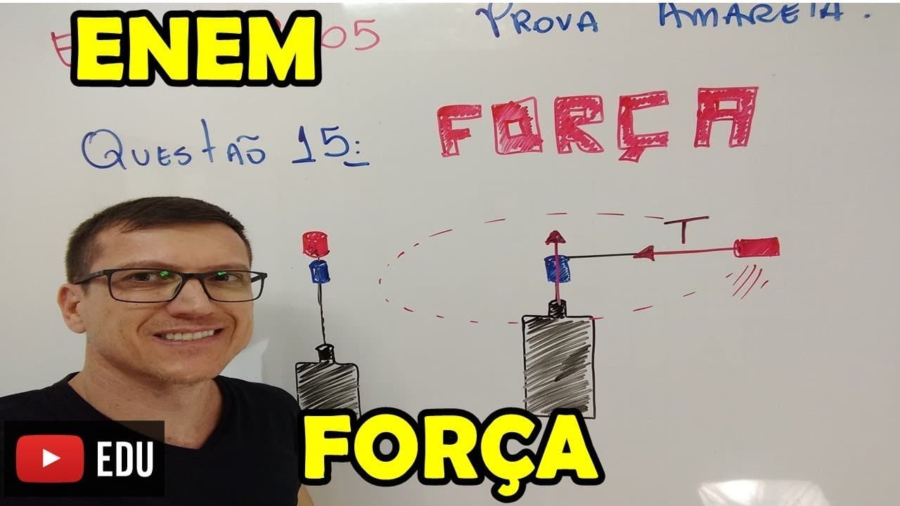 Thumbnail: FORÇA CENTRÍPETA - ENEM - FÍSICA - QUESTÃO 15 - Prof  Boaro