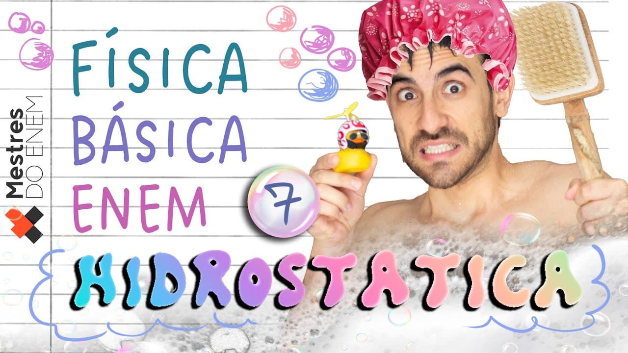 Thumbnail: 🛀 HIDROSTÁTICA PARA ENSINO MÉDIO: Empuxo, Densidade, Volume e Pressão! AULA COMPLETA