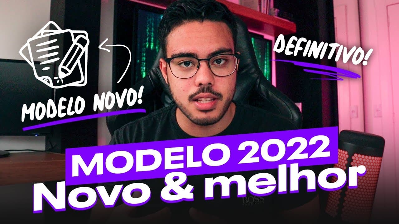 Thumbnail: MODELO PRONTO DE REDAÇÃO (ATUALIZADO 2024)