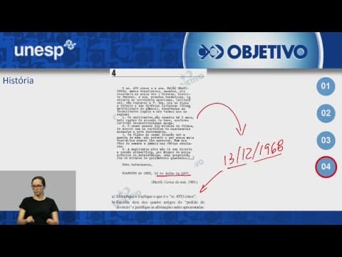 Thumbnail da aula: Resolução Comentada - História - UNESP - 2ª Fase - 1º Dia - 2019