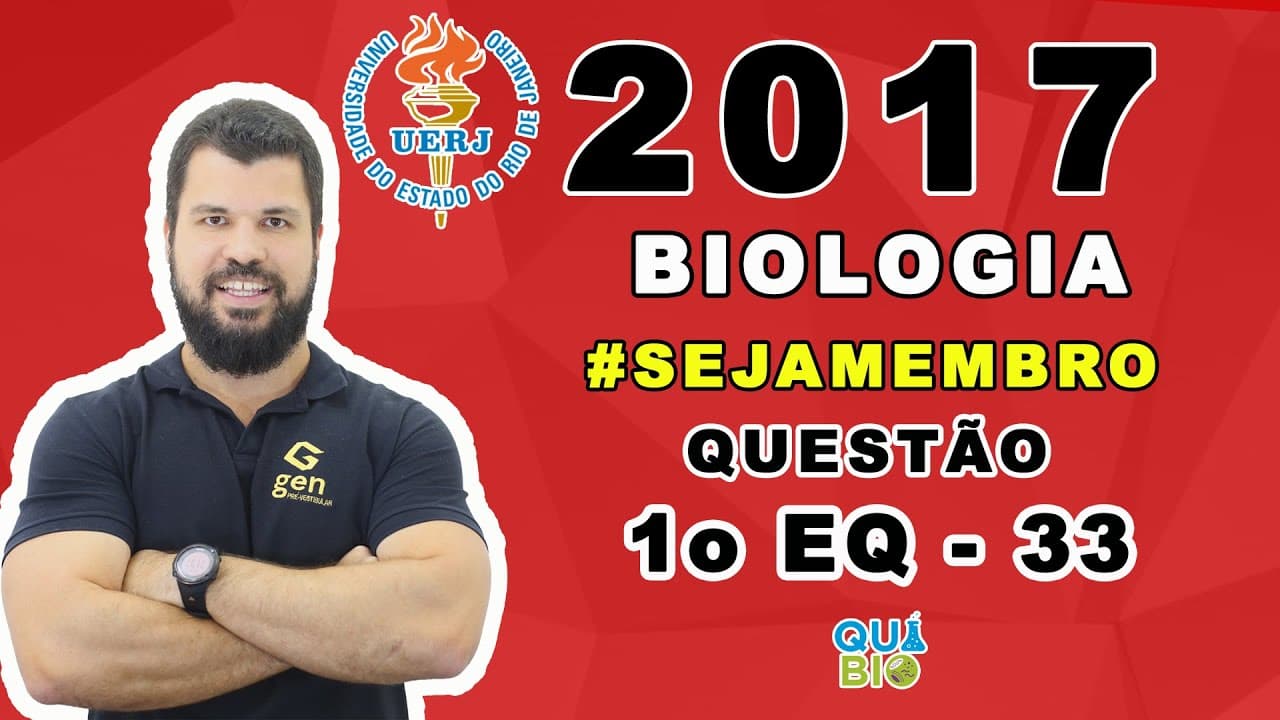 Thumbnail: UERJ 2017 - 1o EQ - Questão 33 - Considere um animal que possui oito cromossomos em suas células dip