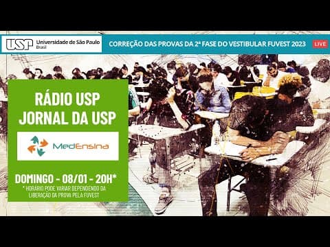 Thumbnail da aula: 🔴 Fuvest 2023: Correção da prova da 2ª fase - Português e Redação