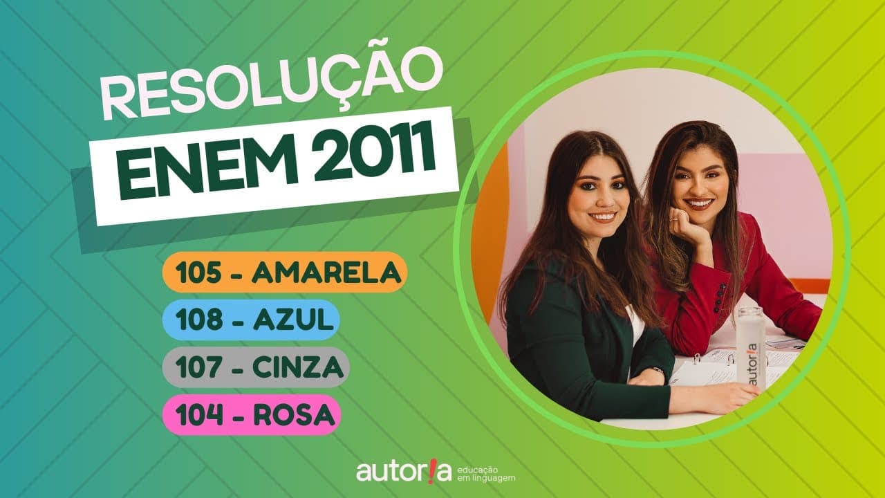 Thumbnail: Enem 2011 - Autoria Linguagem - Questão 105 | Linguagens, prova amarela