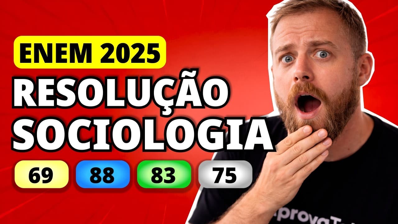 Thumbnail: ENEM 2025 SOCIOLOGIA – Questão 69 | Os povos indígenas têm o direito de manter, controlar, proteger
