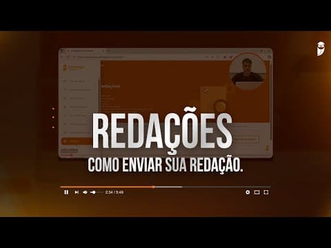 Thumbnail da aula: Redações - Como enviar sua redação.