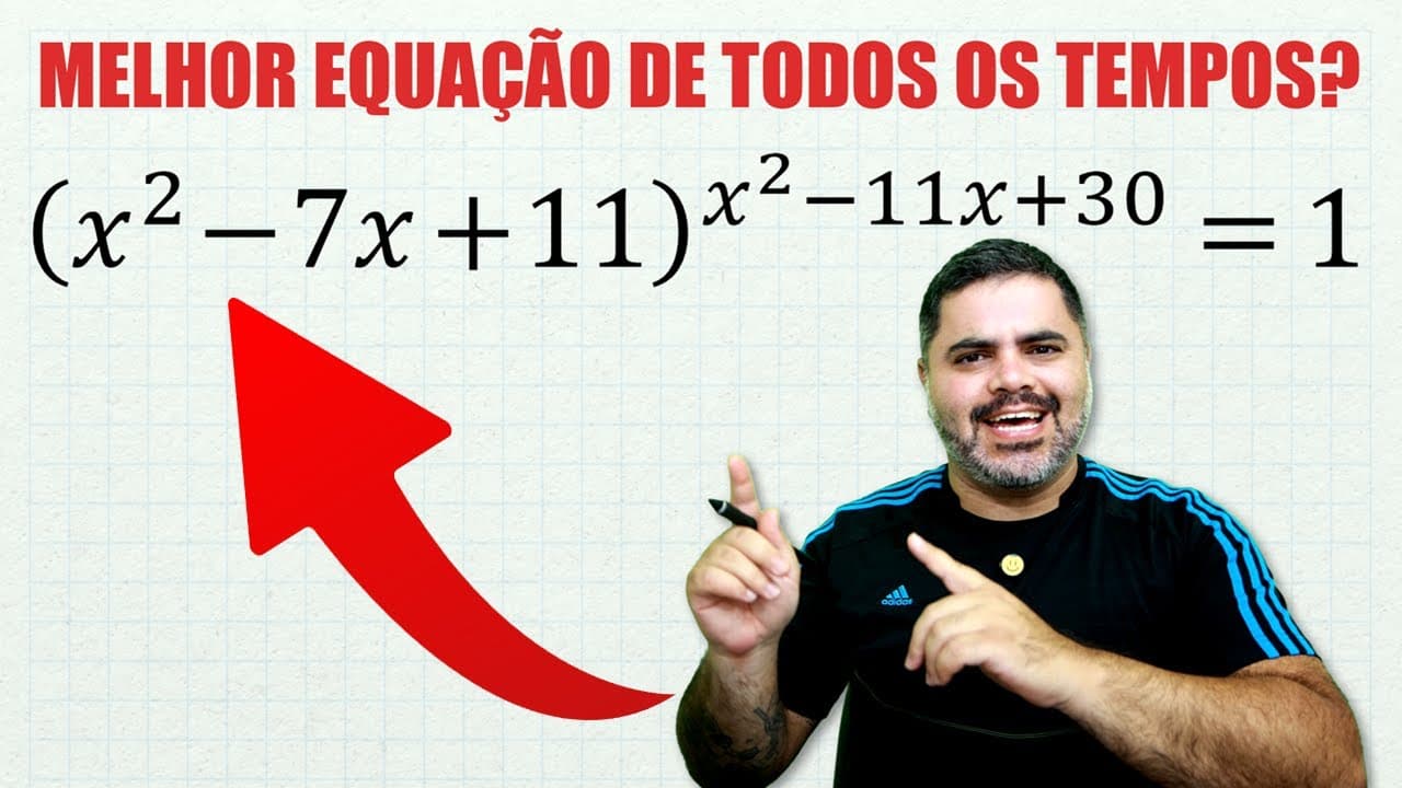 Thumbnail: 🤯 EQUAÇÃO MAIS GOSTOSINHA DE TODOS OS TEMPOS! Mistura Equação Quadrática com Exponencial e é LINDA!