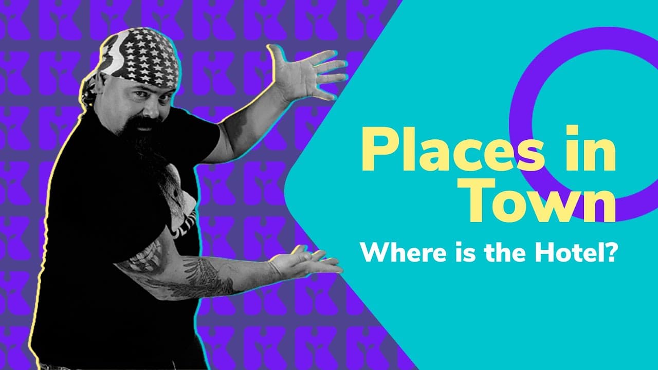 Thumbnail: Places in Town | Where is the Hotel?| Inglês 2.0 | Aula #96