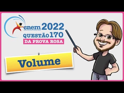 Thumbnail da aula: ENEM 2022 || Volume || Uma loja comercializa cinco modelos de caixas-d’água (I, II, III, IV e V),