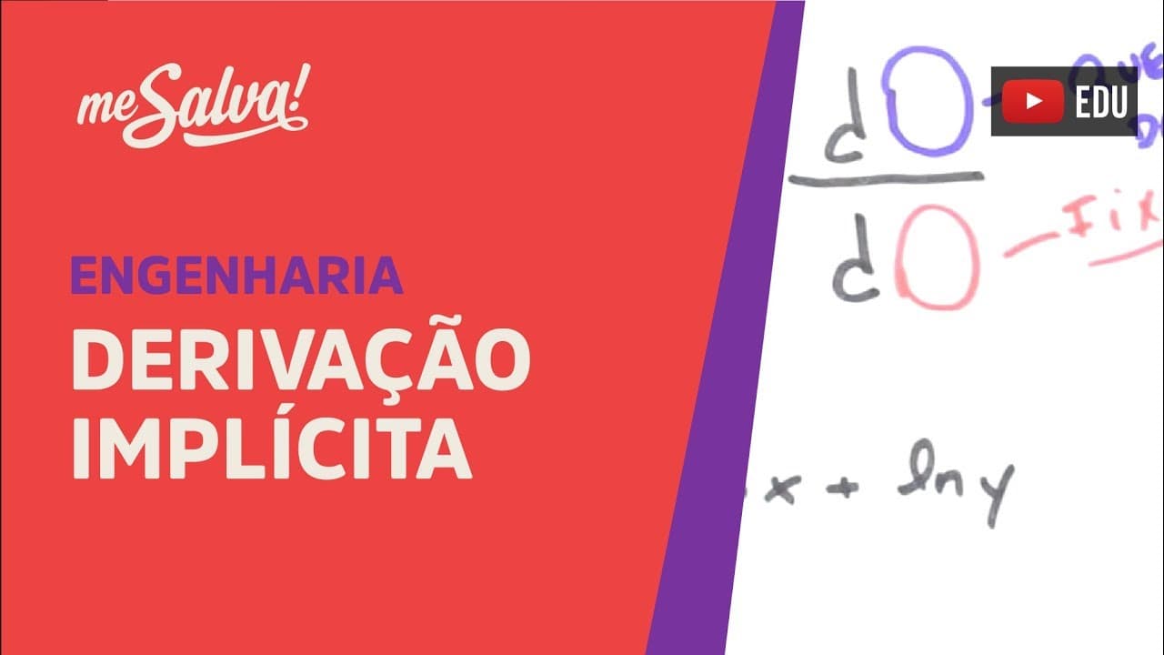 Thumbnail: Me Salva! DER12 - Diferenciação (ou derivação) implícita