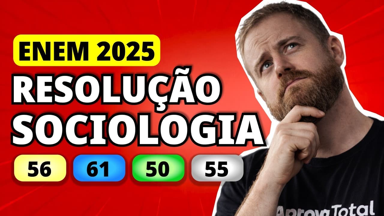 Thumbnail: ENEM 2025 SOCIOLOGIA – Questão 56 | O corpo de cidadãos é o poder supremo dos Estados. A supremacia