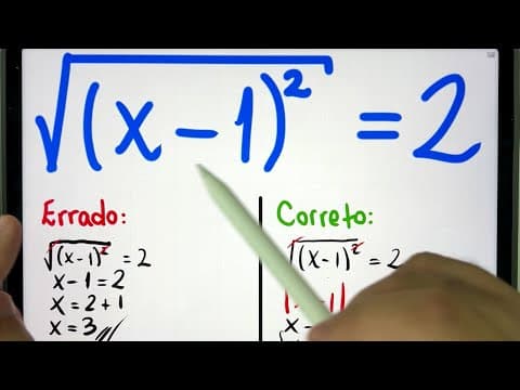 Thumbnail da aula: 🤯 MATEMÁTICA BÁSICA DESBUGADA - Raiz Quadrada Bugante que TODO MUNDO ERRA! Você consegue resolver?