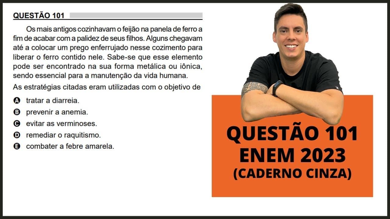 Thumbnail: BIOLOGIA ENEM 2023! "Os mais antigos cozinhavam o feijão na panela..."