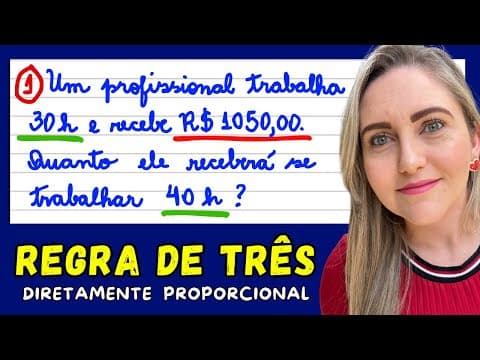 Thumbnail da aula: COMO FAZER REGRA DE 3 ! EXPLICAÇÃO DE CONTEÚDO!!!!!  REGRA DE TRÊS DIRETAMENTE PROPORCIONAL!