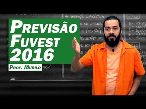 Thumbnail da aula: Previsão Fuvest 2016 - Gramática