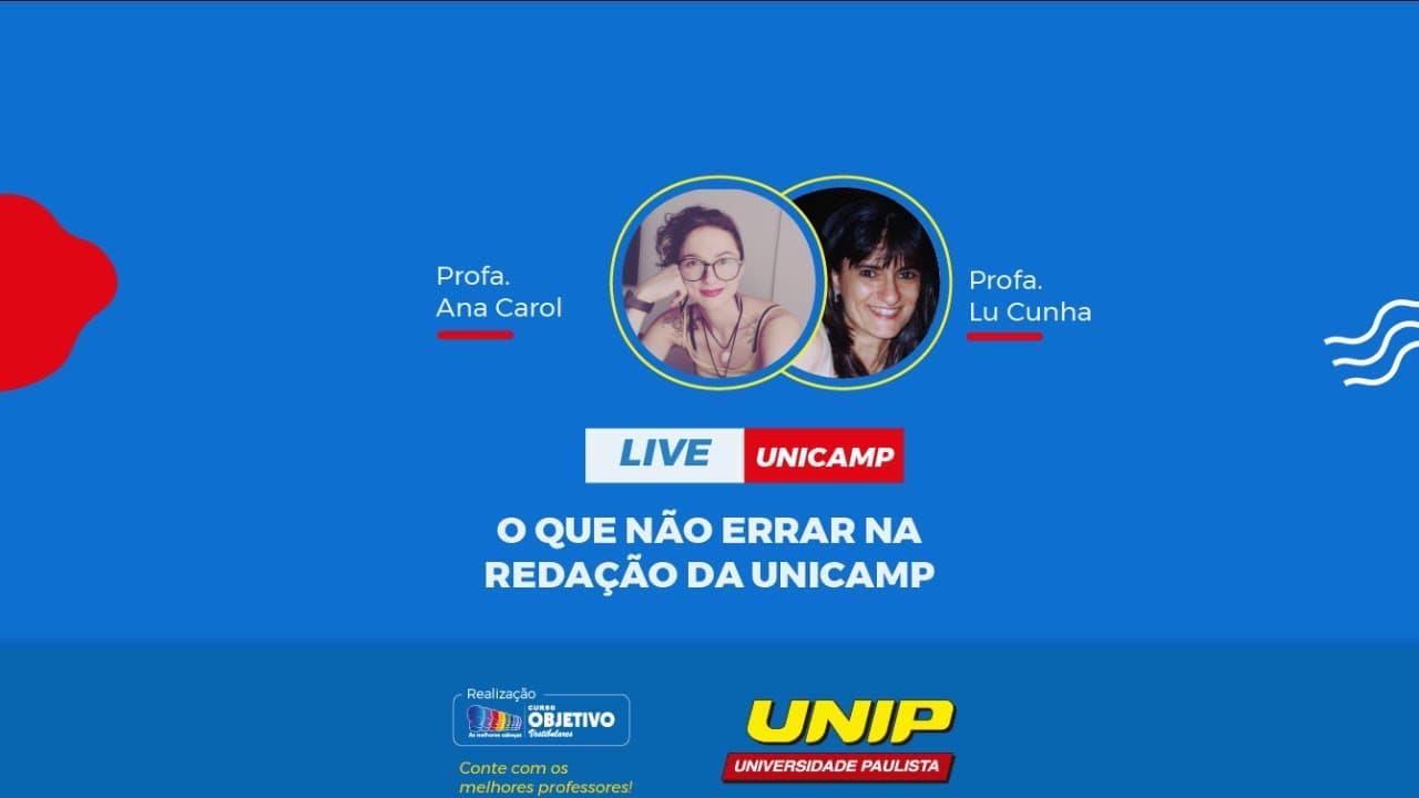 Thumbnail: “O que não errar na redação da Unicamp”