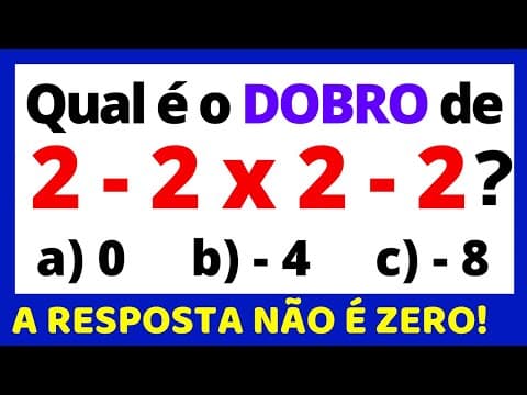 Thumbnail da aula: 😱😱EXPRESSÃO SURPREENDENTE!!!! 🚨🚨VOCÊ NÃO VAI ACREDITAR NO RESULTADO!!