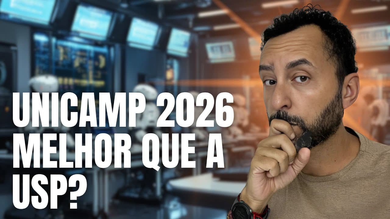 Thumbnail: Por Que Prestar a UNICAMP 2026? Tudo Sobre o Vestibular e Como Passar!
