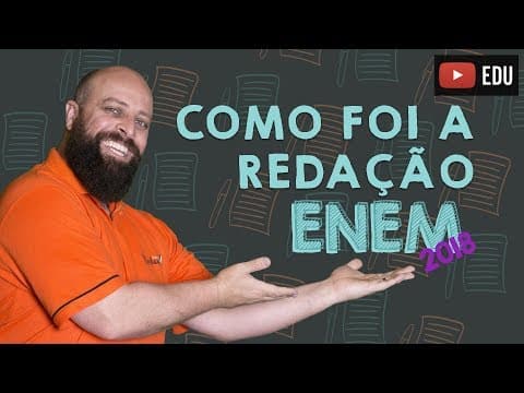 Thumbnail da aula: Como foi a redação do ENEM 2018 [Prof Noslen]