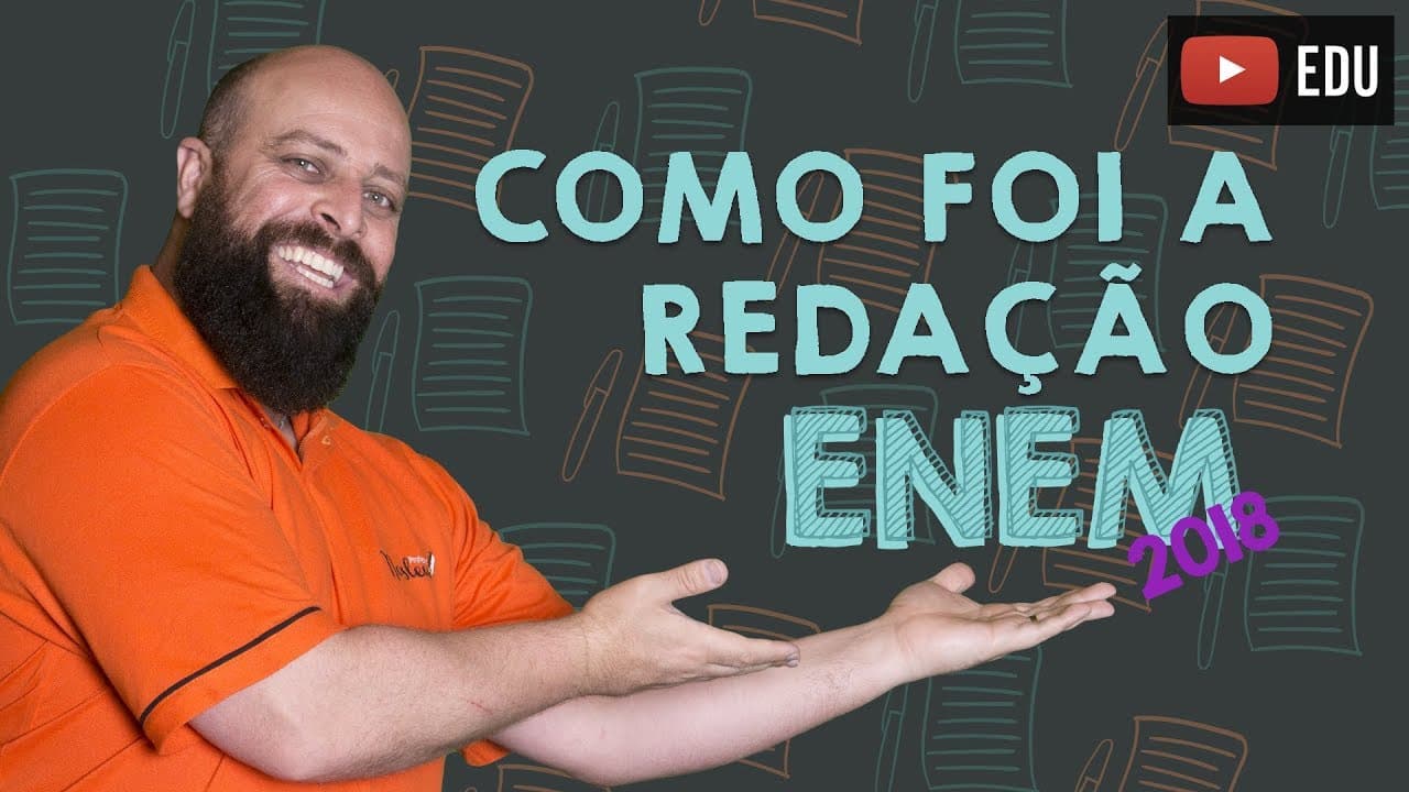 Thumbnail: Como foi a redação do ENEM 2018 [Prof Noslen]