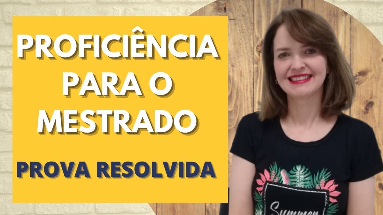 Thumbnail: COMO PASSAR NA  PROVA DE PROFICIÊNCIA EM INGLÊS