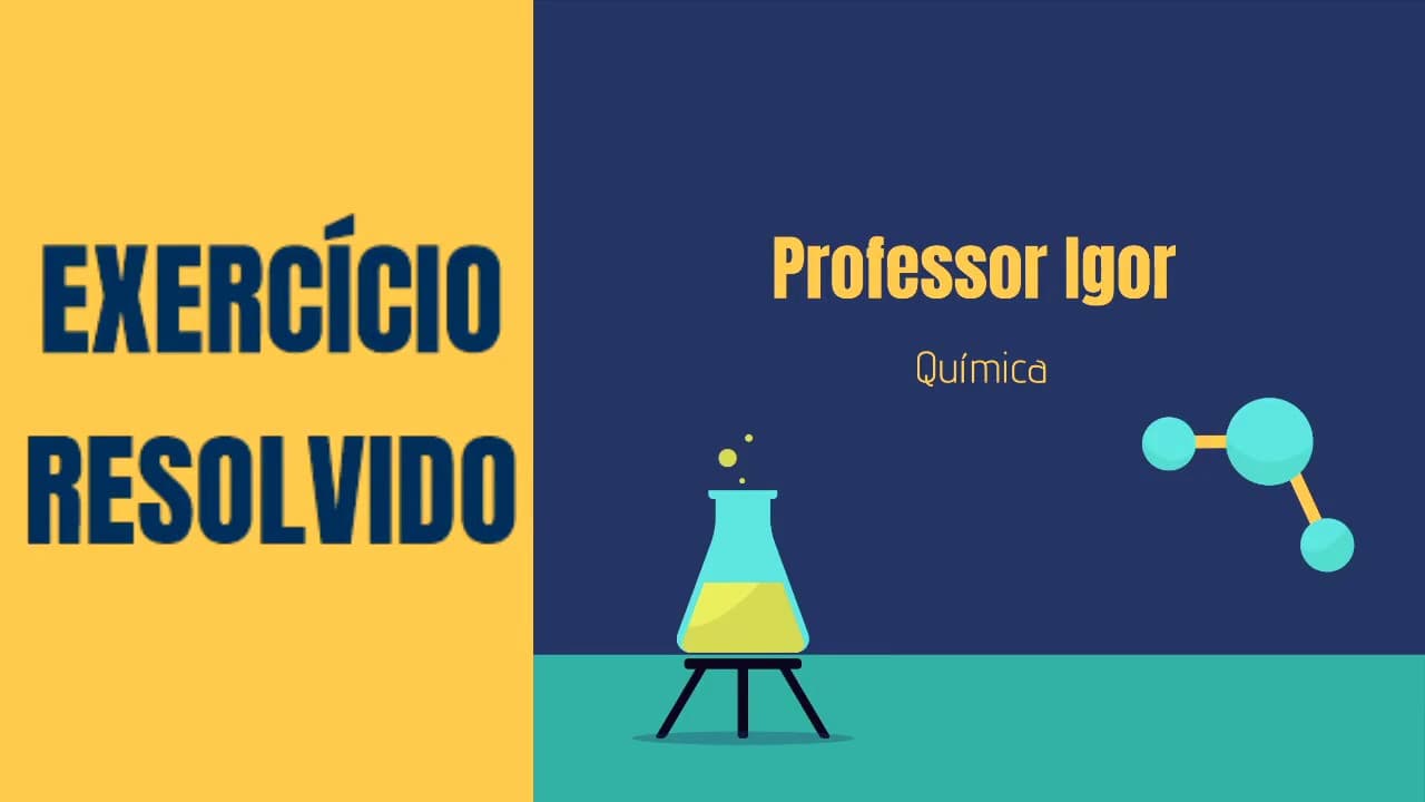Thumbnail: Surfactantes | Exercício Resolvido | Unicamp 2015 - Os sprays utilizados em partidas de futebol têm