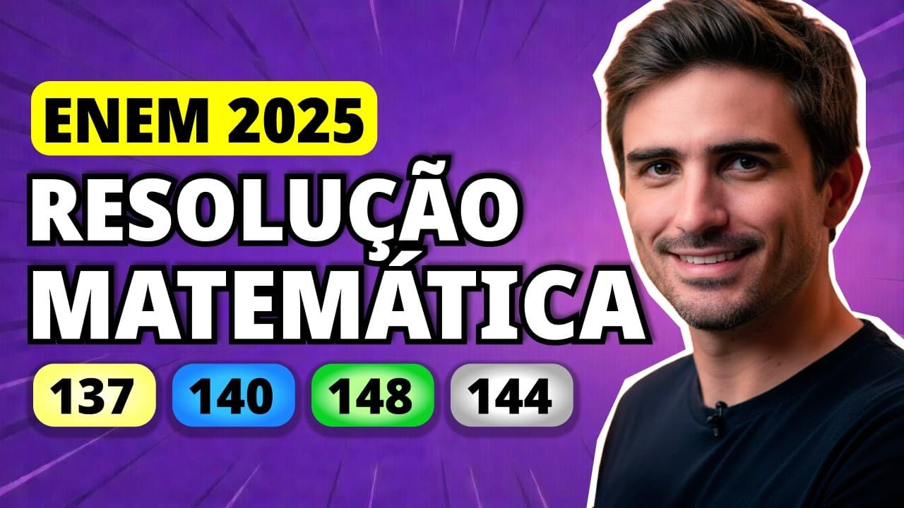Thumbnail: ENEM 2025 Matemática – Questão 137 | Em um laboratório, um recipiente contém 10 litros