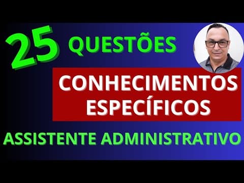 Thumbnail da aula: INTERMEDIATE LEVEL. QUESTIONS BY THEMES. ADMINISTRATIVE ASSISTANT. ADMINISTRATIVE ASSISTANT. SPEC...