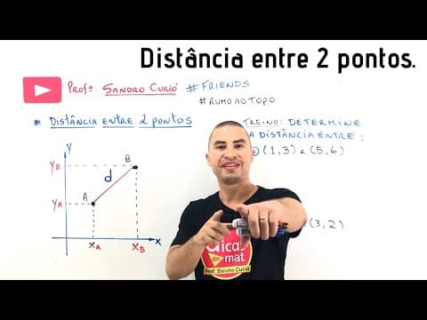 Thumbnail da aula: DISTÂNCIA ENTRE DOIS PONTOS | Plano Cartesiano | Geometria Analítica