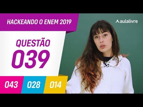 Thumbnail da aula: Enem 2019 | Literatura: Valor estético | Questão 39 (branco)