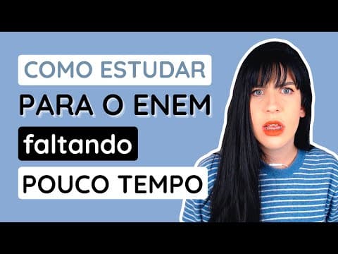 Thumbnail da aula: Ainda dá tempo de começar a estudar redação pro Enem?