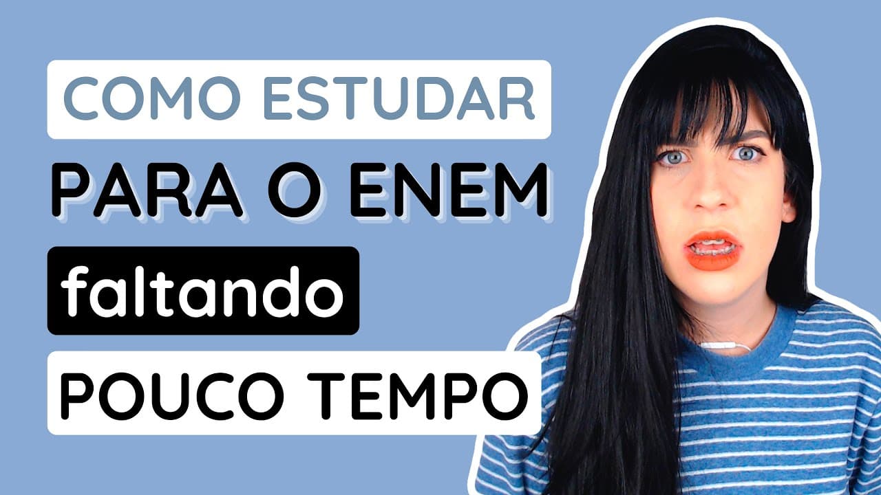 Thumbnail: Ainda dá tempo de começar a estudar redação pro Enem?