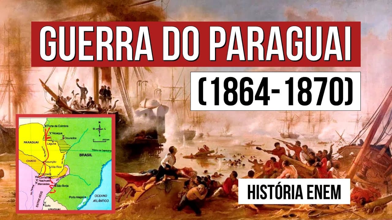Thumbnail: A GUERRA DO PARAGUAI: o maior conflito armado da América do Sul | RESUMO DE HISTÓRIA O ENEM