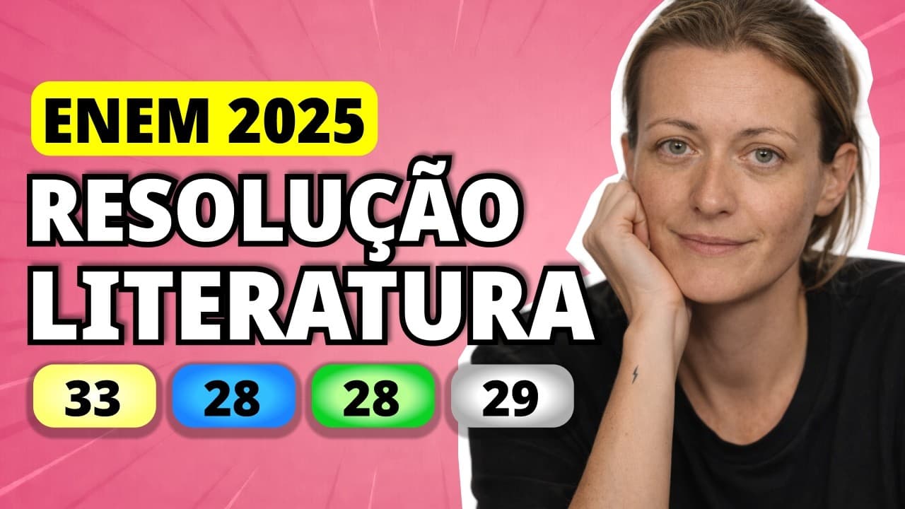 Thumbnail: ENEM 2025 Linguagens – Questão 33 | Pequenino morto Tange o sino, tange, numa voz de choro, Numa voz