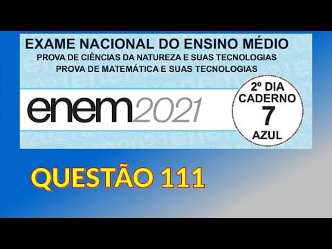 Thumbnail da aula: ENEM 2021 - Uma escola iniciou o processo educativo para implantação da coleta seletiva
