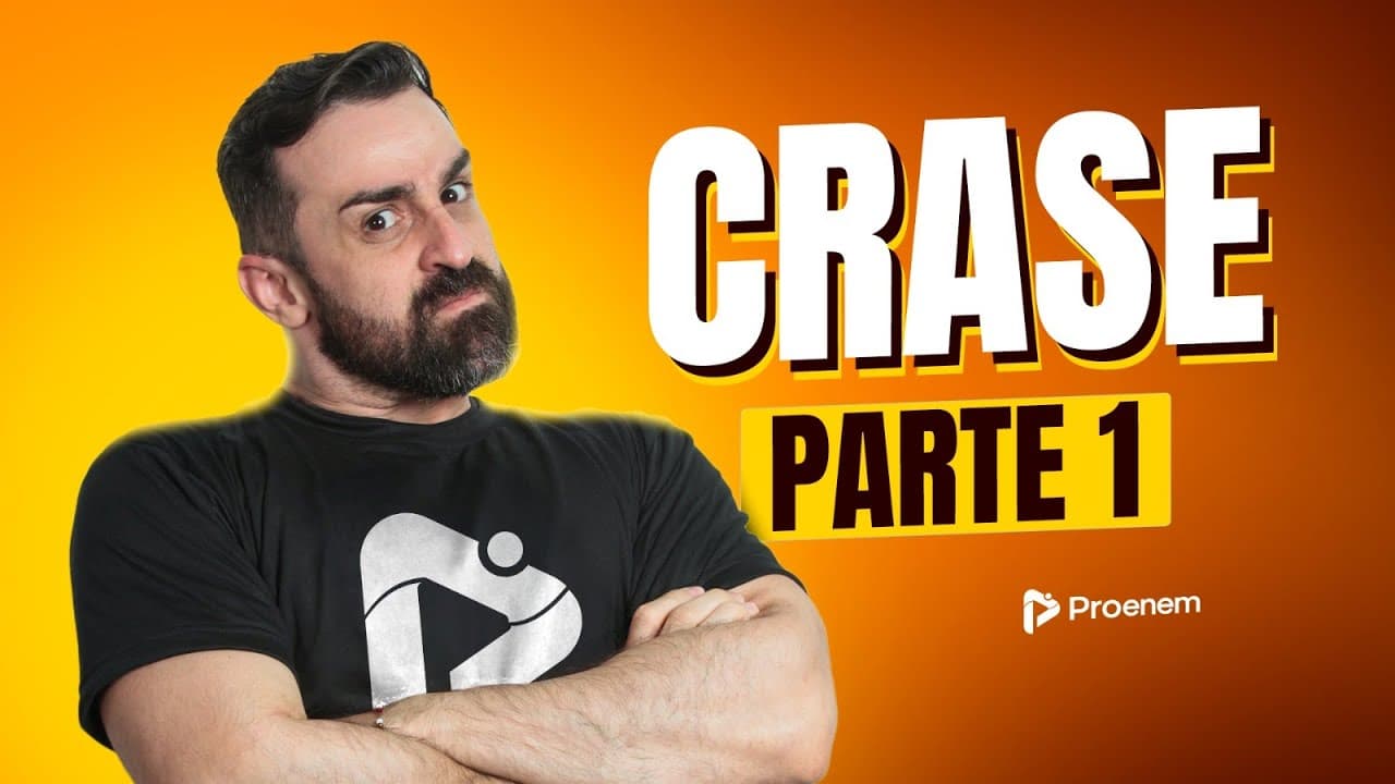 Thumbnail: O uso OBRIGATÓRIO da crase | Proenem