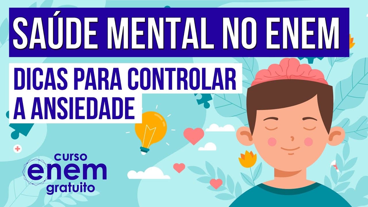 Thumbnail: SAÚDE MENTAL NO ENEM: dicas para controlar a ansiedade | Enem 2023 | Psicóloga Giulia Rampanelli