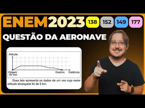 Thumbnail da aula: ENEM 2023 || Escala || Um controlador de voo dispõe de um instrumento que descreve a altitude de uma