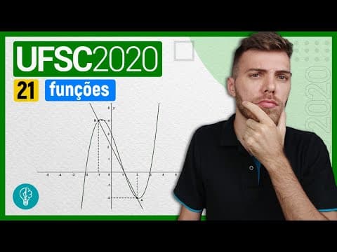 Thumbnail da aula: 21 VESTIBULAR UFSC 2020 - FUNÇÕES - Considerando os gráficos dos polinômios