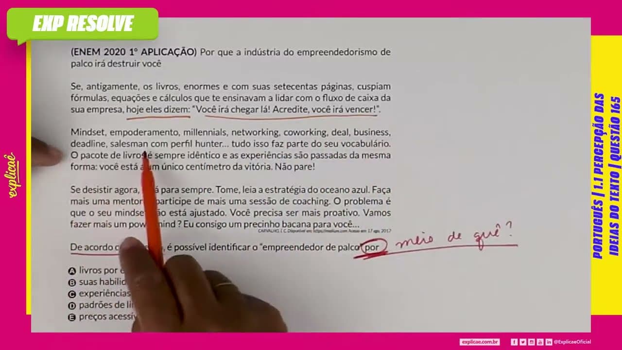 Thumbnail: POR QUE A INDÚSTRIA DO EMPREENDEDORISMO DE PALCO IRÁ DESTRUIR (...) | PERCEPÇÃO DAS IDEIAS DO TEXTO