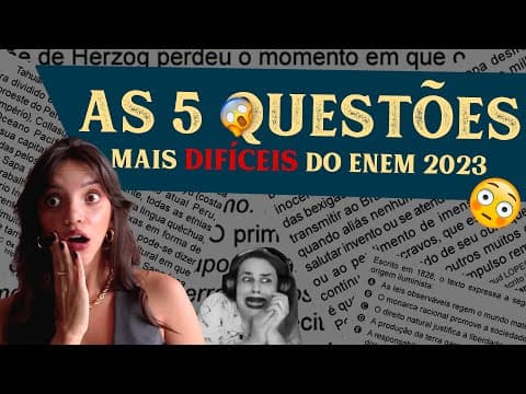 Thumbnail da aula: ENEM: Questões DIFÍCEIS de História que CAEM MUITO!