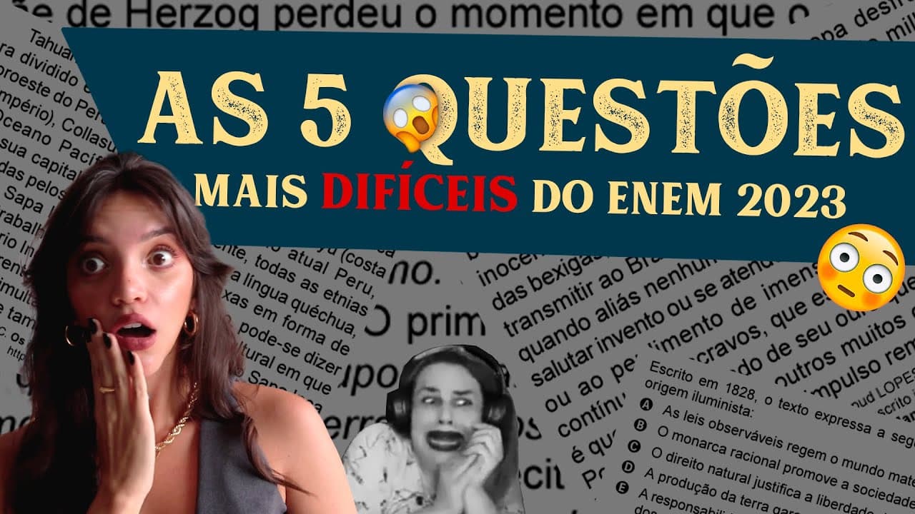 Thumbnail: ENEM: Questões DIFÍCEIS de História que CAEM MUITO!