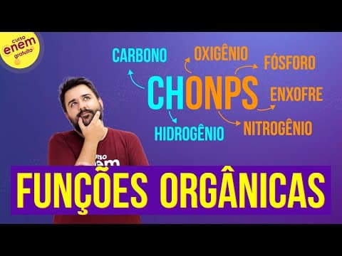 Thumbnail da aula: FUNÇÕES ORGÂNICAS | Resumo de Química Orgânica para o Enem