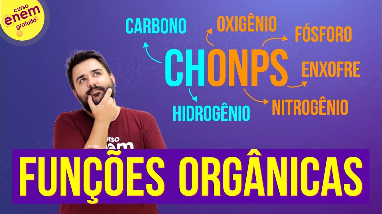 Thumbnail: FUNÇÕES ORGÂNICAS | Resumo de Química Orgânica para o Enem