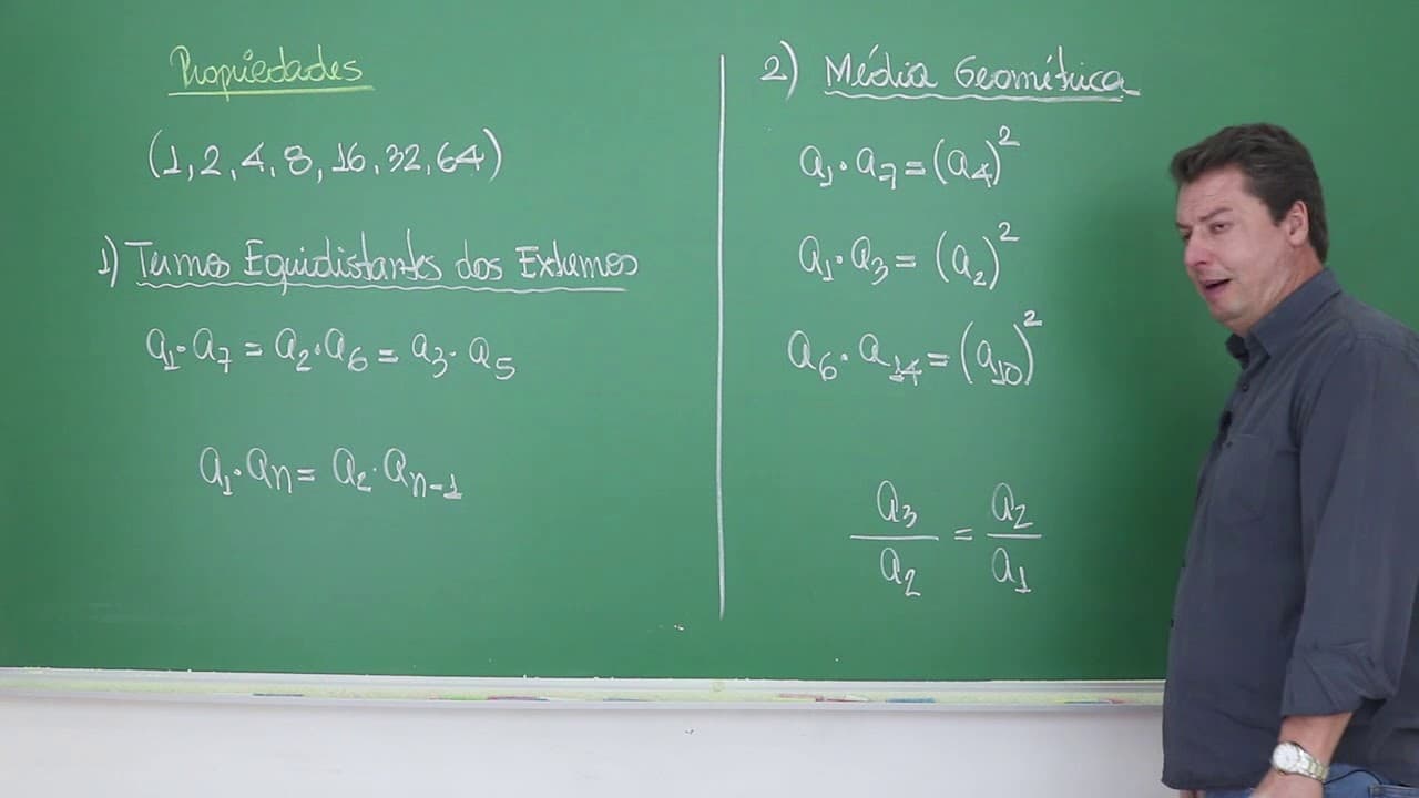 Thumbnail: Progressão Geométrica: Propriedades e Soma dos Termos - Matemática para o ENEM